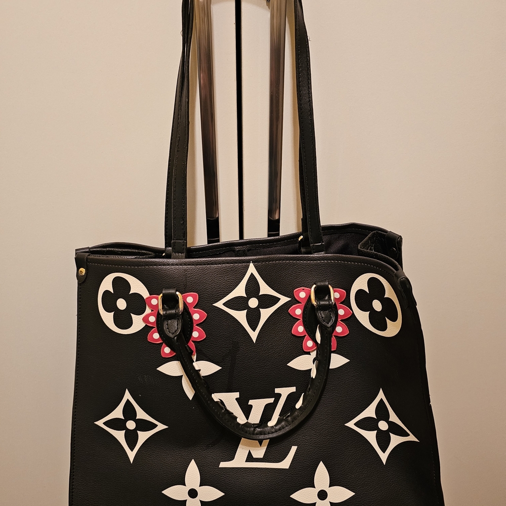 Stylish Black and White Tote Bag